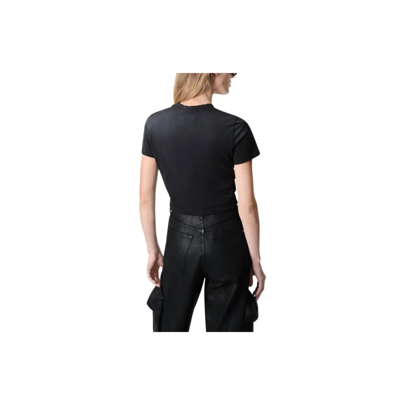 AMIRI Hollywood Printed Cropped T Shirt-2