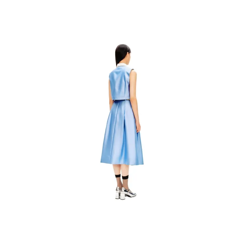 PSALTER Casual Long Skirt Women's Sky Blue-2