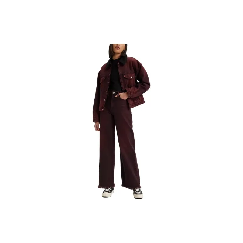 Levis Jeans Women's Burgundy-2