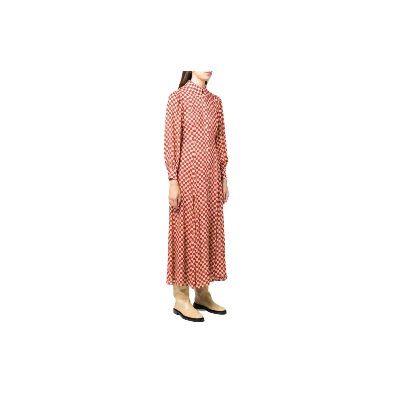 Rixo Long-Sleeved Dresses Women's Red-2
