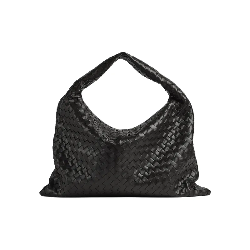 Bottega Veneta Cow Leather Handbag, Shoulder Bag Large Size Women's Black-2