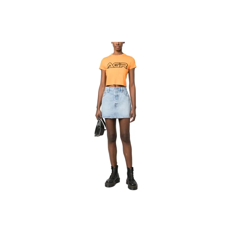 Levis Mid rise Denim Skirt-1