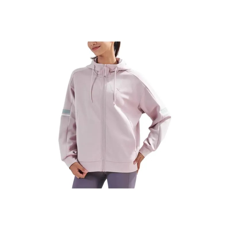 XTEP Variety Training Collection Jackets Coats Women's Gray Pink-2