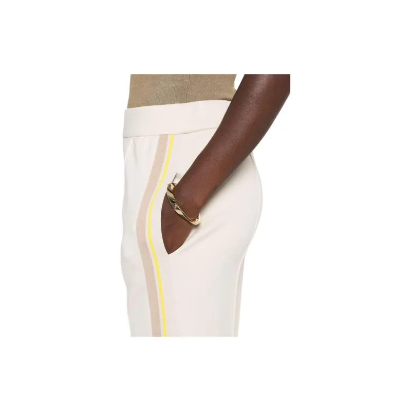 FENDI Striped High waist Track Trousers-4