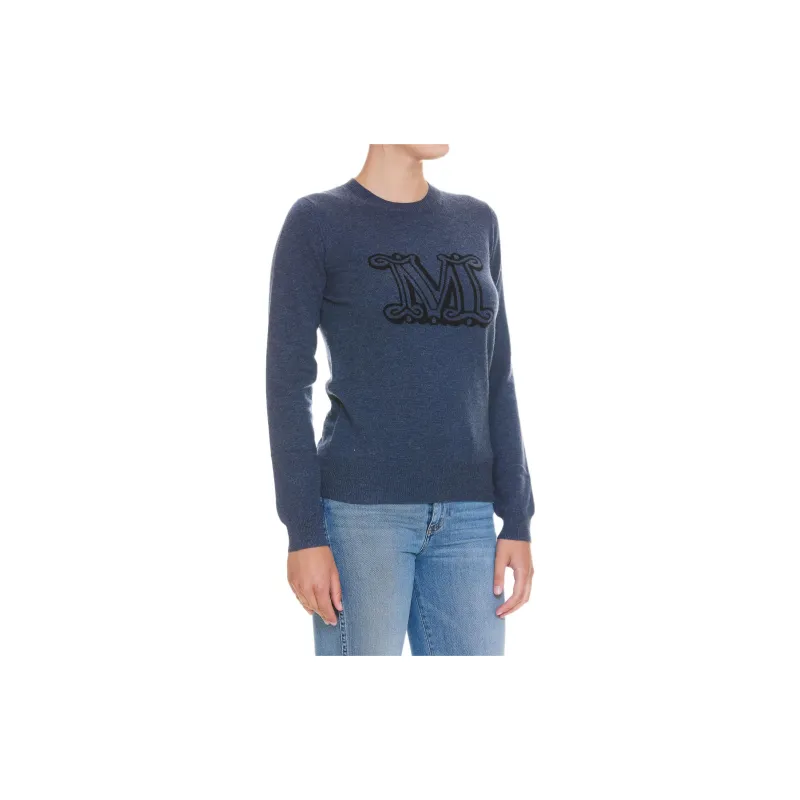 MaxMara Cashmere Sweaters Women's Blue-3
