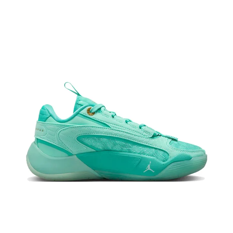 Jordan Luka 2 Slip Resistant Cushioning Abrasion Resistant Low Top Children's Basketball Shoes Green Teenagers-1