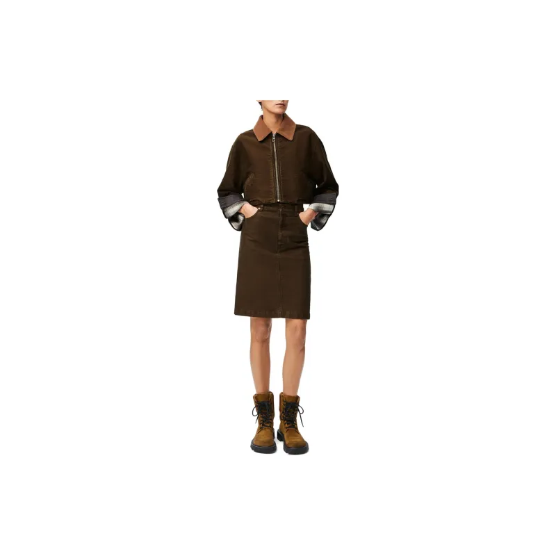 LOEWE SS24 Casual Short Skirts Women's Raven-1