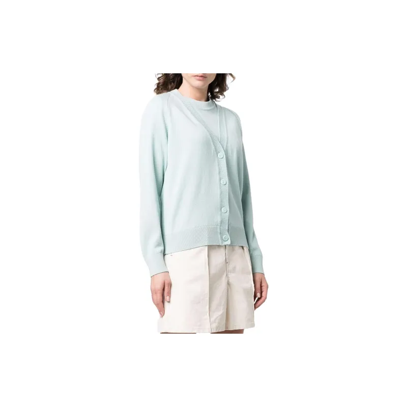 Barrie Rib trimmed Cashmere Cardigan-3