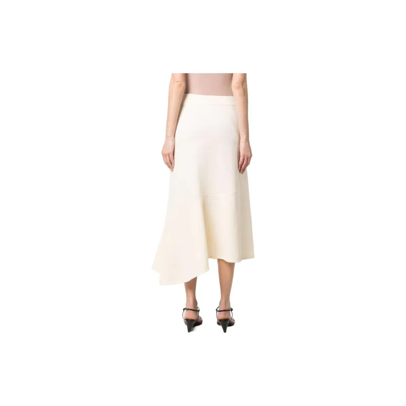 JIL SANDER Casual Long Skirts Women's White-3