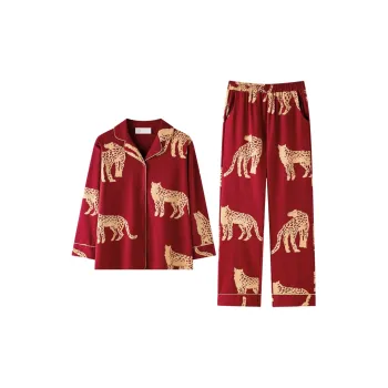 Meonsill FW24 Pajama Set Women's Red