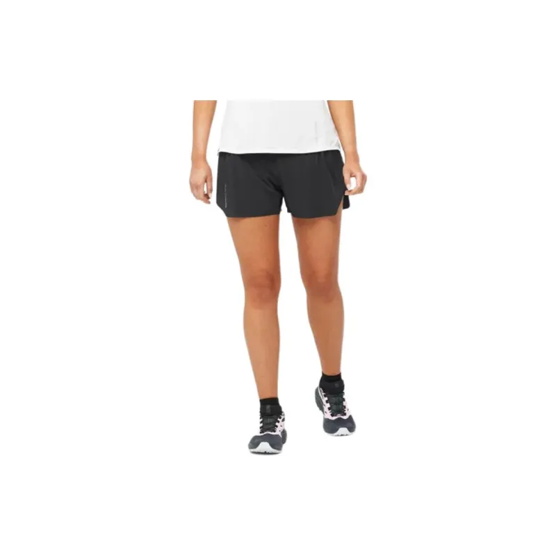 SALOMON CROSS CROSS 2IN1 Sports Shorts Women's Black-1