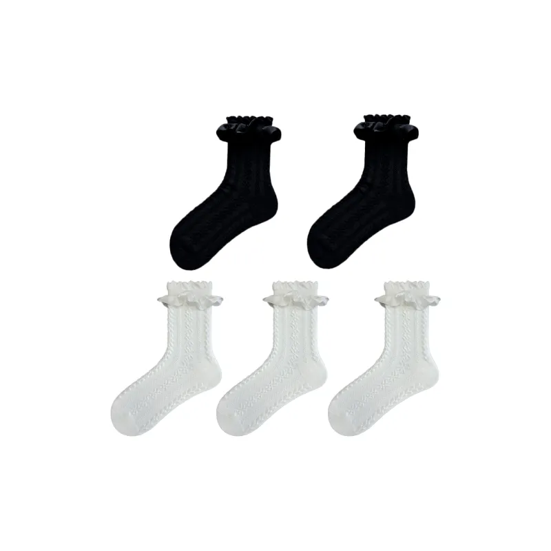 Evening Classroom Mid Calf Socks Women's 5 Pack-5