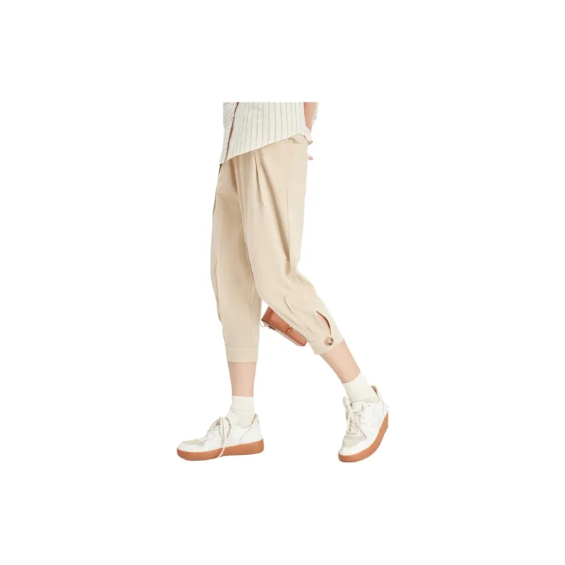 Elva' Island Casual Pants Women's Khaki-3
