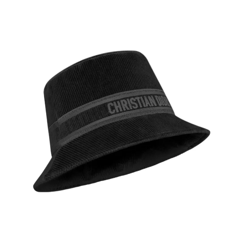 DIOR Cotton Bucket Hats Women's Black-1
