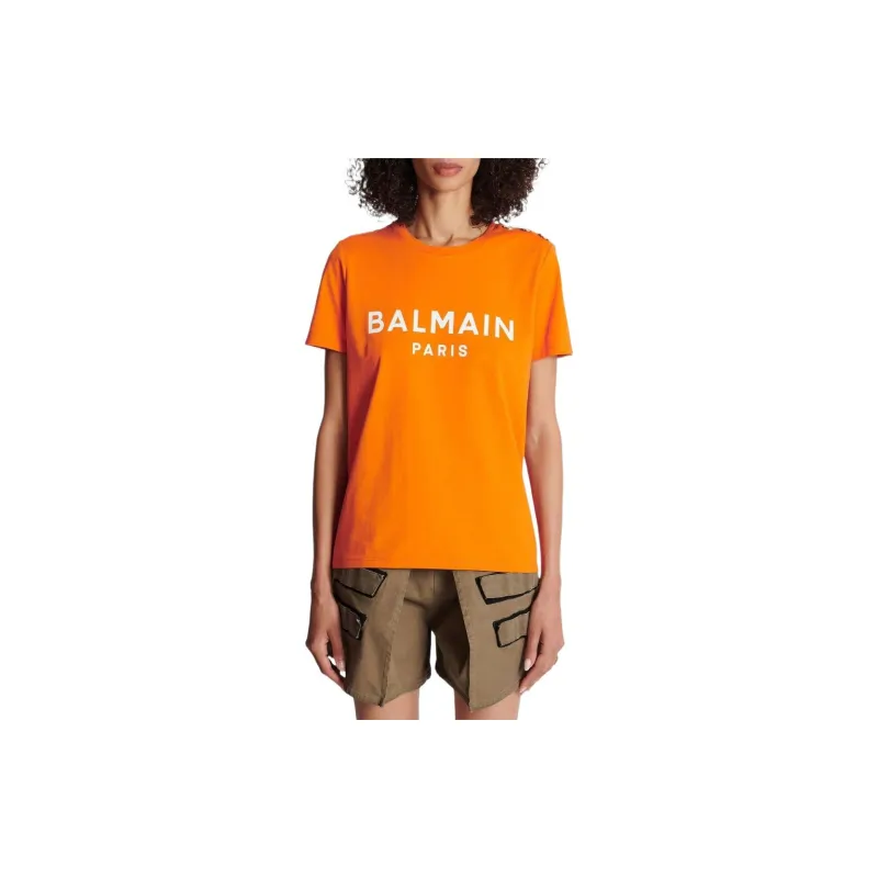 BALMAIN T-Shirts Women's Orange-2