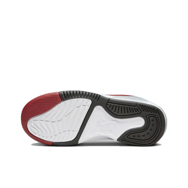 Jordan Max Aura 5 Cushioning, Wear Resistant Low Top Children's Basketball Shoes White Red Teenagers-5