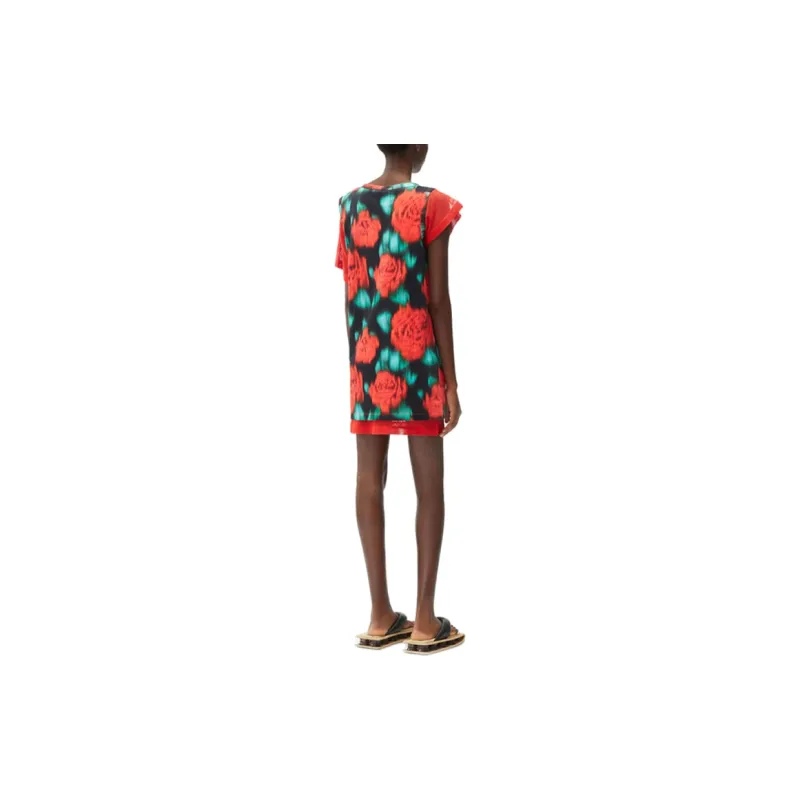 KENZO Floral Printed T Shirt Dress-3