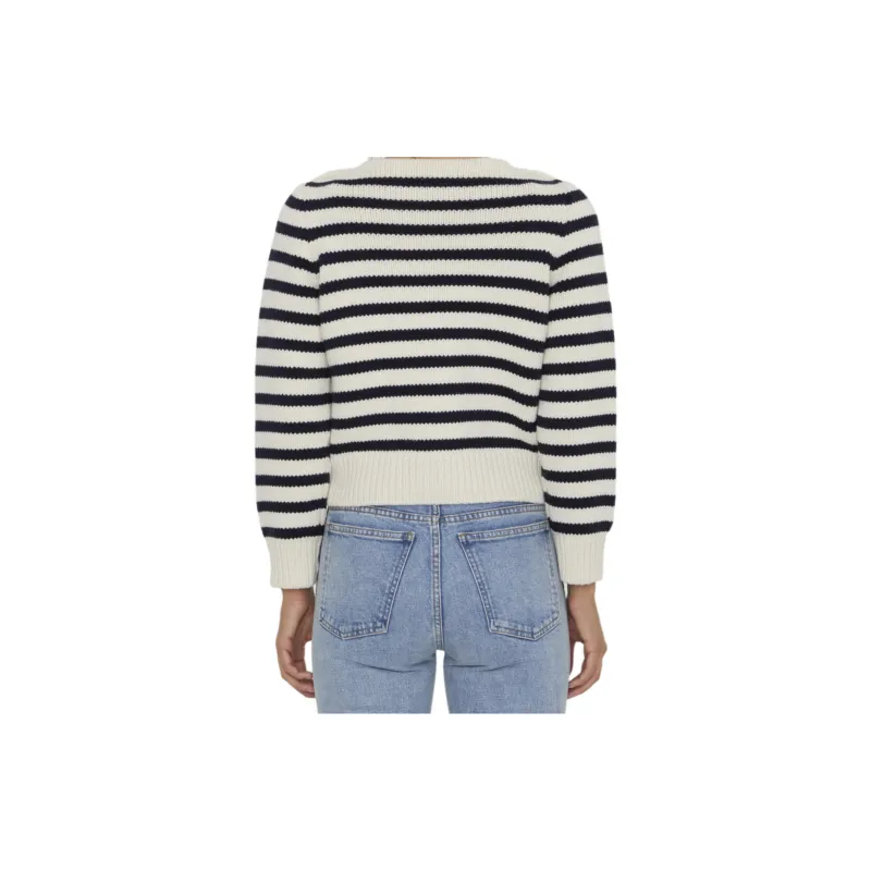 CELINE Boat Neck Marinière Sweater In Cashmere-2