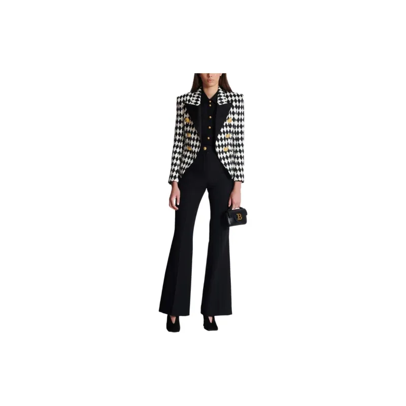 BALMAIN 6 Button Diamond Jacket-1