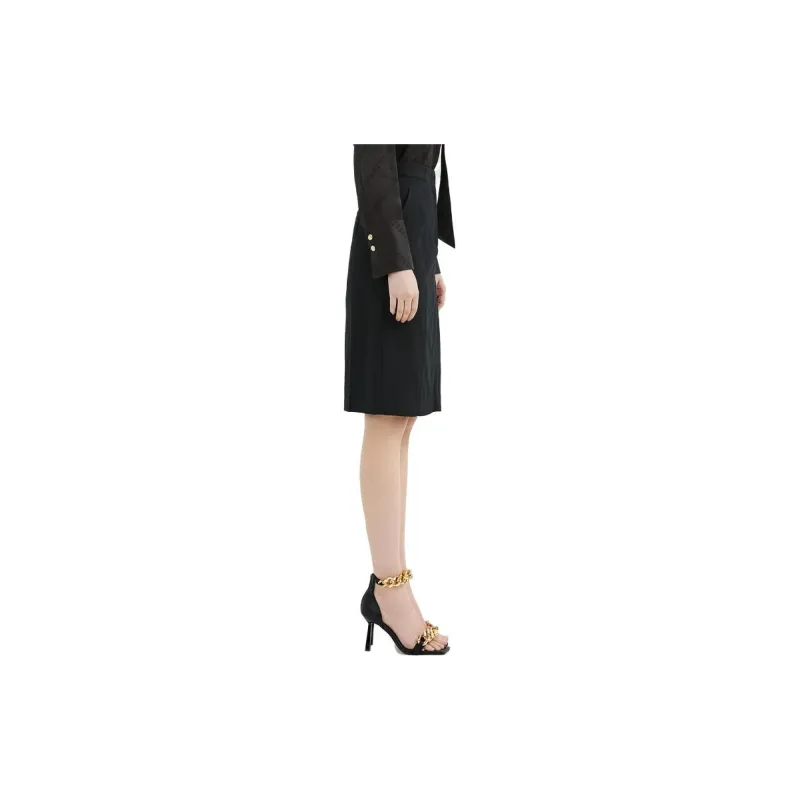 KARL LAGERFELD Casual Long Skirt Women's Black-4
