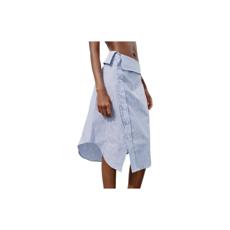 ZARA Casual Long Skirts Women's Tawny-4