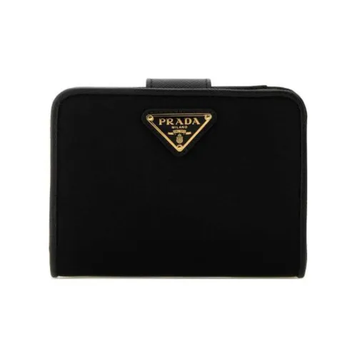 prada bag Nylon Wallet Small Size Women's Black