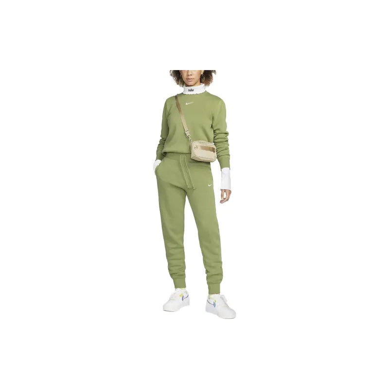 Nike Knitted Sweatpants Women's Olive Green-2