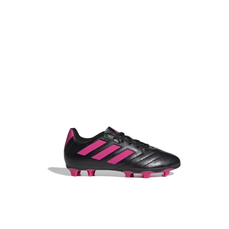 Adidas Slip Resistant Shock Absorbers With Abrasion Resistant Properties Low Top Kids' Soccer Shoes Black Pink Kids'-1