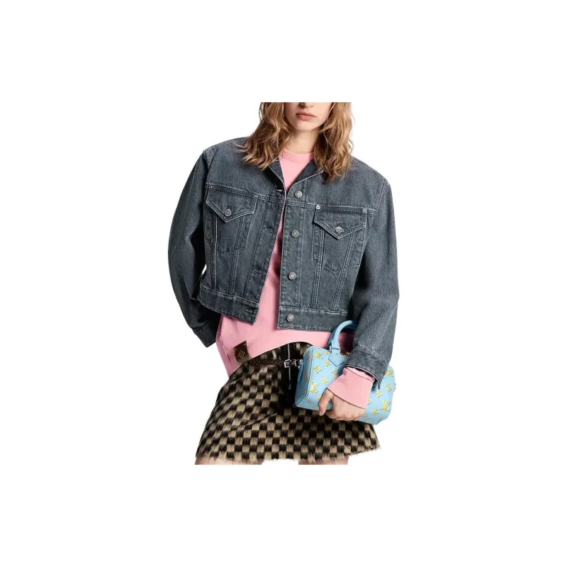 LOUIS VUITTON Washed Denim Jacket-3