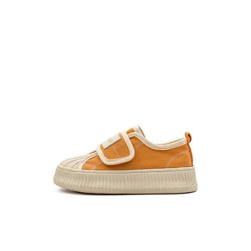 KAPPA KIDS Anti Kick And Wear Resistant Low Top Kids' Skateboarding Shoes Sun Orange Kids'