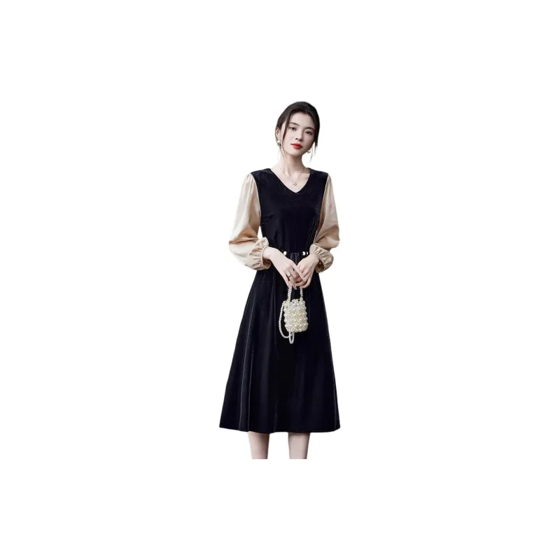【dme】 Long-Sleeved Dresses Women's Black-1