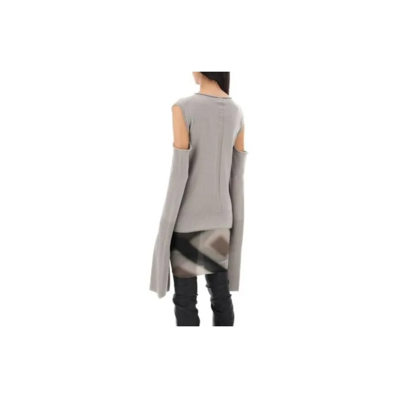 RICK OWENS Cape Sleeve Knitted Top-2