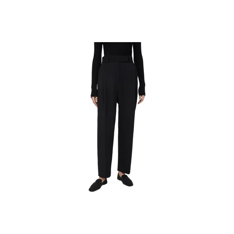 TOTEME Deep Pleat Wool Trousers-2