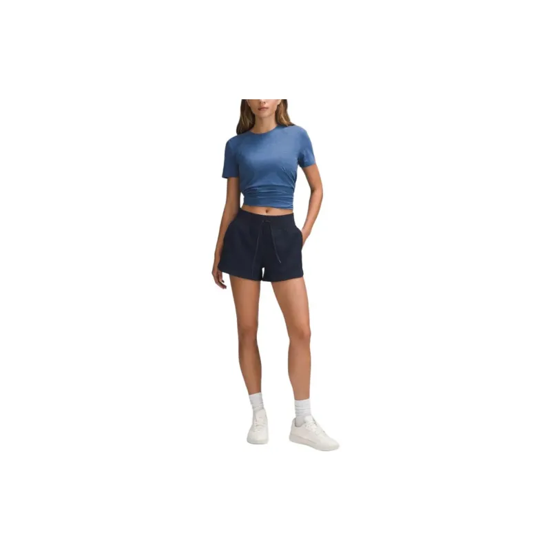 Lululemon TexturedClassic-Fit Sports Shorts Women's Marine Blue-1