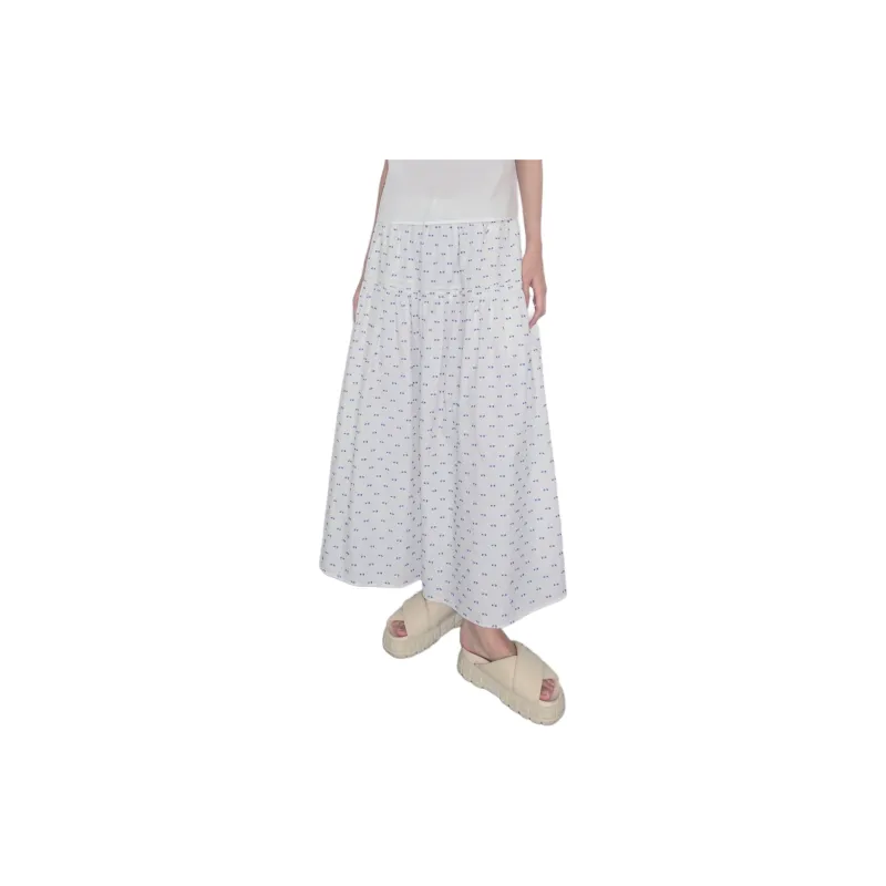 CUBIC Casual Long Skirt Women's White-1
