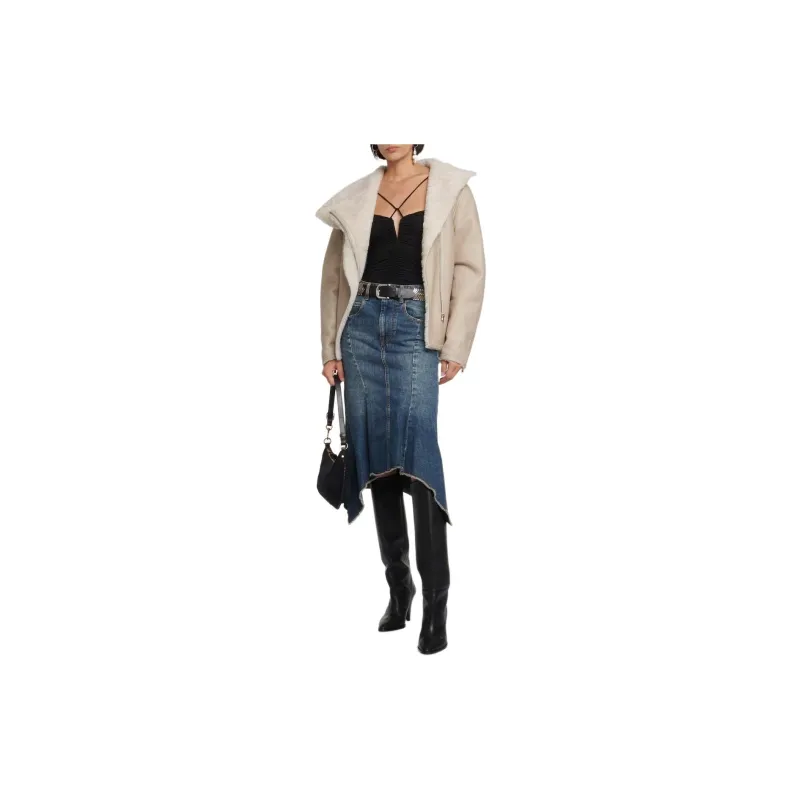 ISABEL MARANT Denim Long Skirts Women's Dark Blue-1