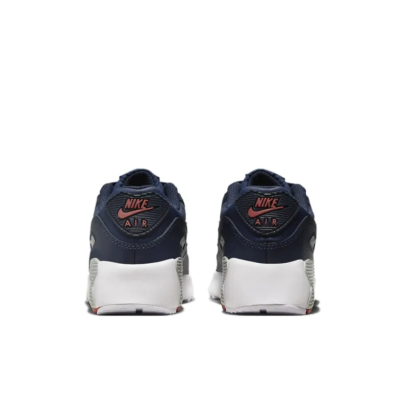 Nike Air Max 90 Leather Obsidian Track Red PS-4