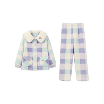 Aannsfam Pajama Set Women's Iris Purple