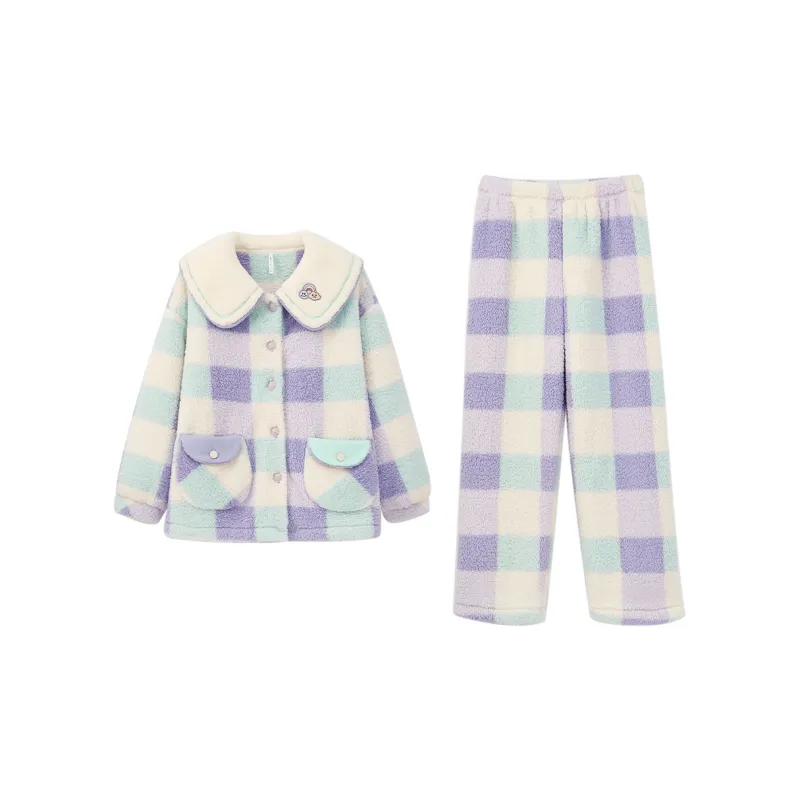 Aannsfam Pajama Set Women's Iris Purple-0