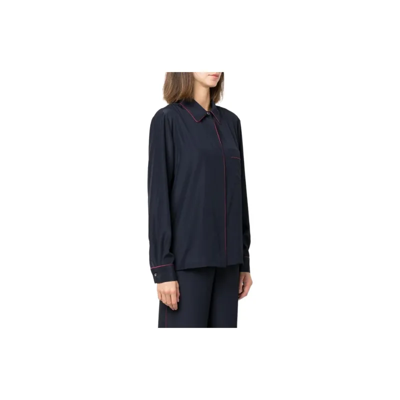 PAROSH Shirts Women's Navy-3