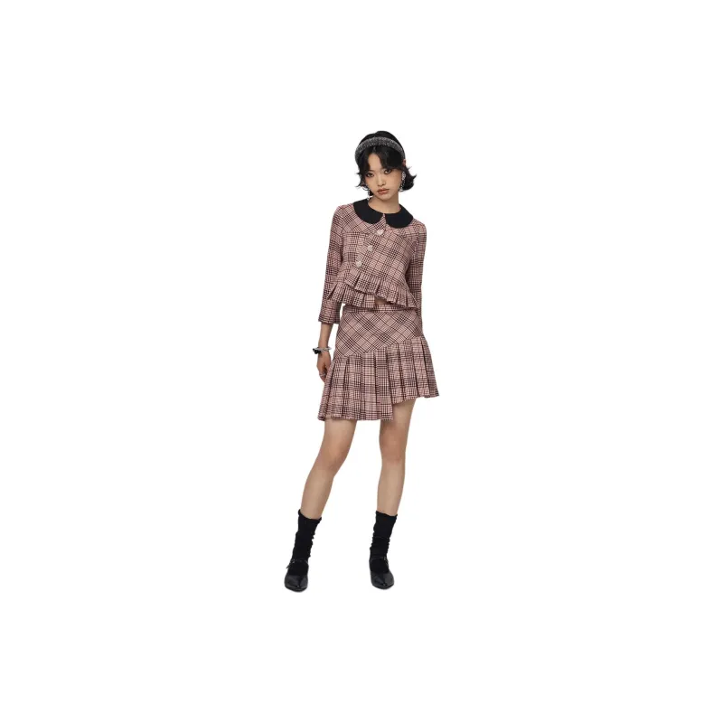 CatPunch Casual Short Skirts Women's Plaid-1
