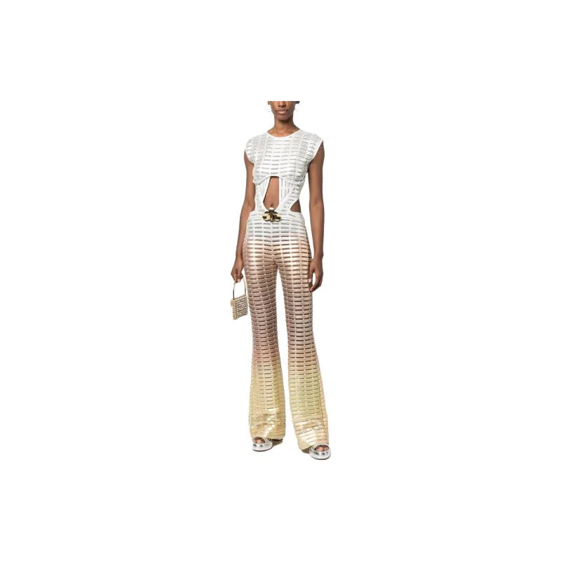 Genny Ombré Laminated print Jumpsuit-1