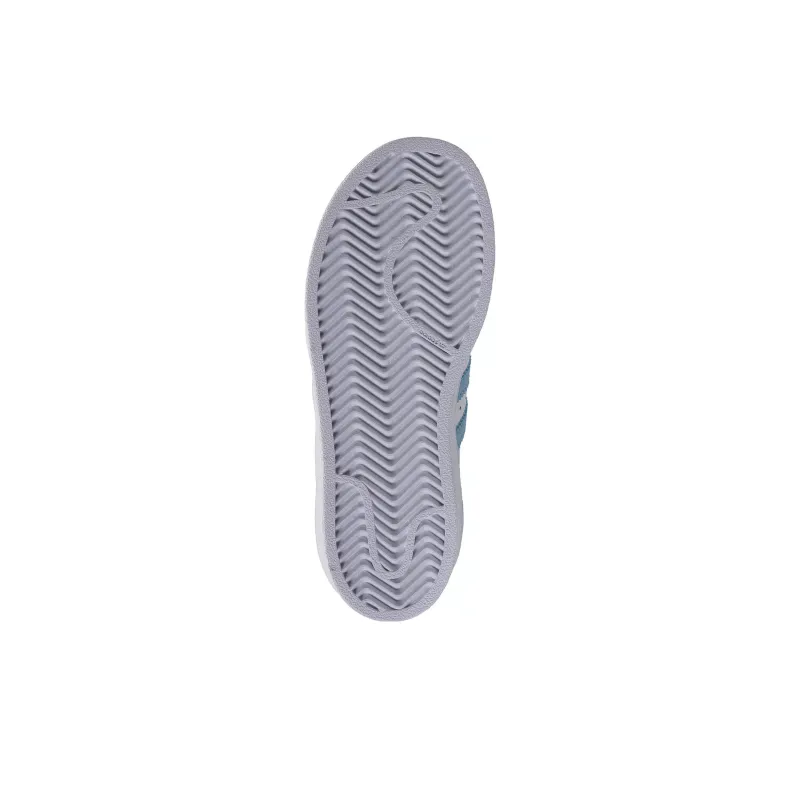 Adidas Superstar Slip-Resistant Cushioning Wear-Resistant Low-Top Kids' Skateboarding Shoes White Blue Kids'-4