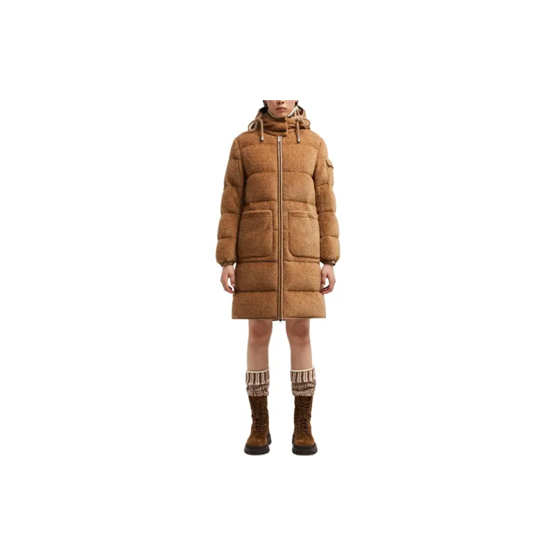 Moncler Belcastel Teddy Long Down Coat-1