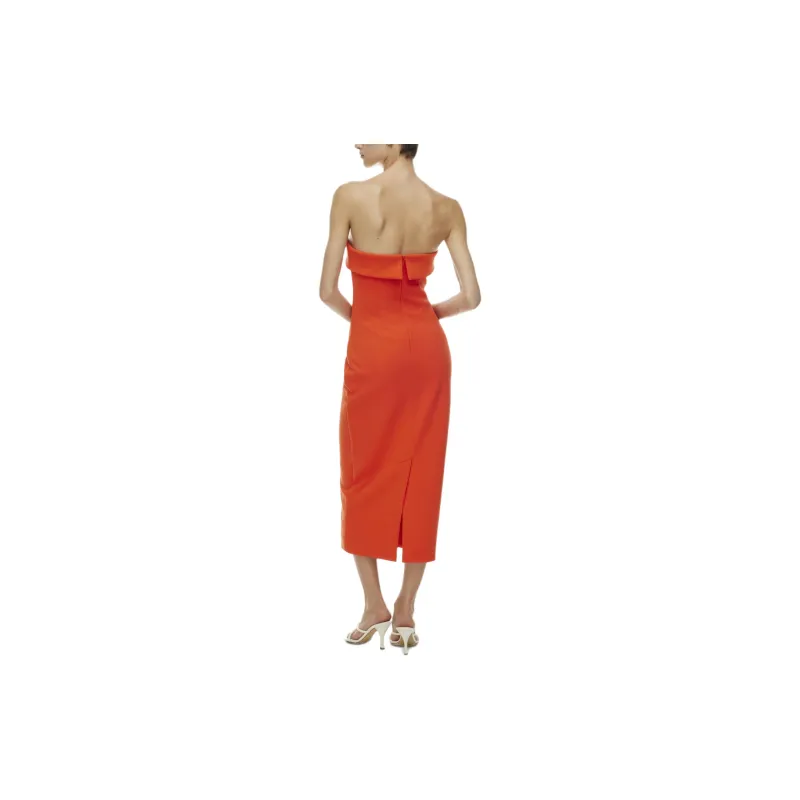 ARITZIA Babaton Eyecatcher Dress Sleeveless Dress Women's Hot Cheeky Red/Hot Blush Red Lips-4