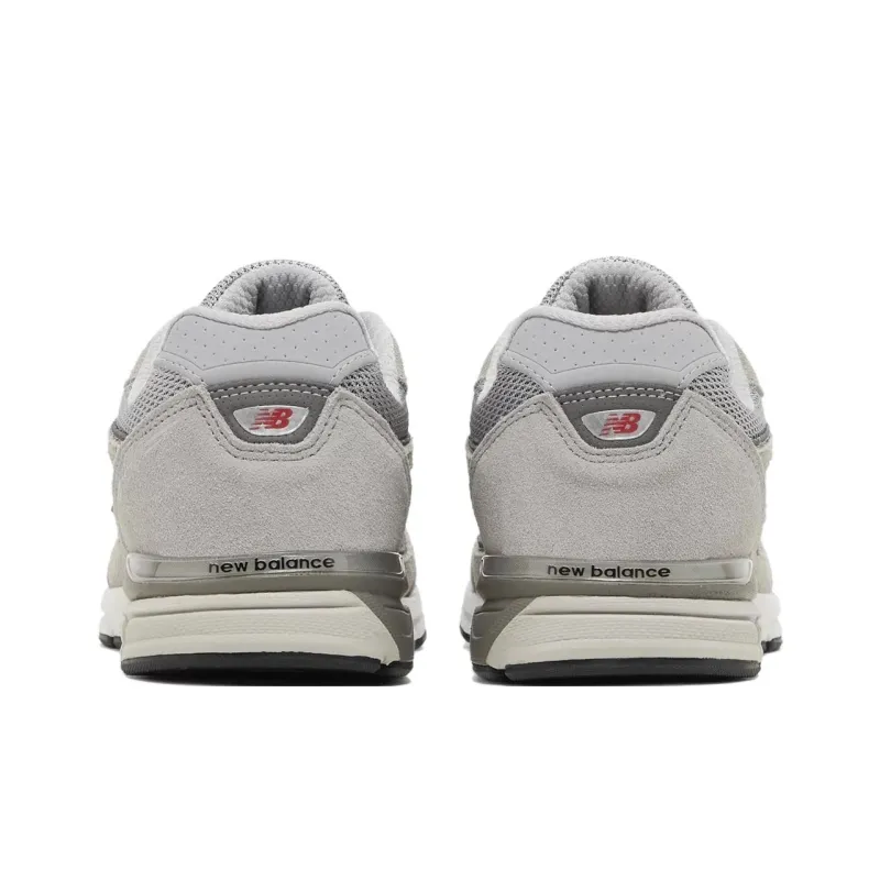 New Balance NB 990 V4 Slip Resistant Cushioning Low Top Kids' Running Shoes Cool Gray & Silver Thread Teenagers-3