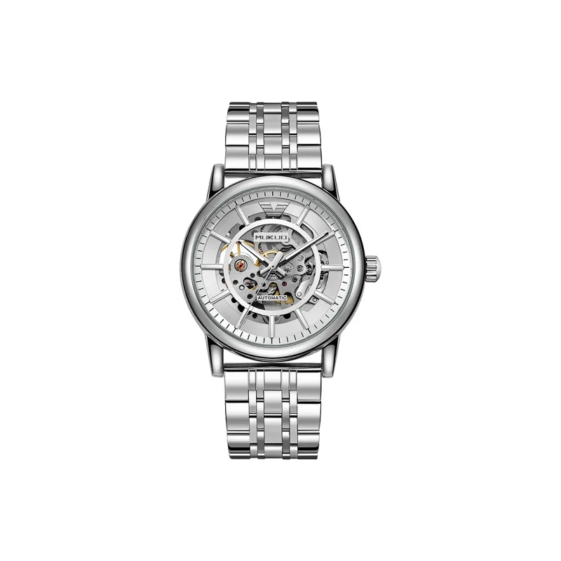 MUKUO Black Warrior Automatic Mechanical Movement Watch Unisex Black Dial-5