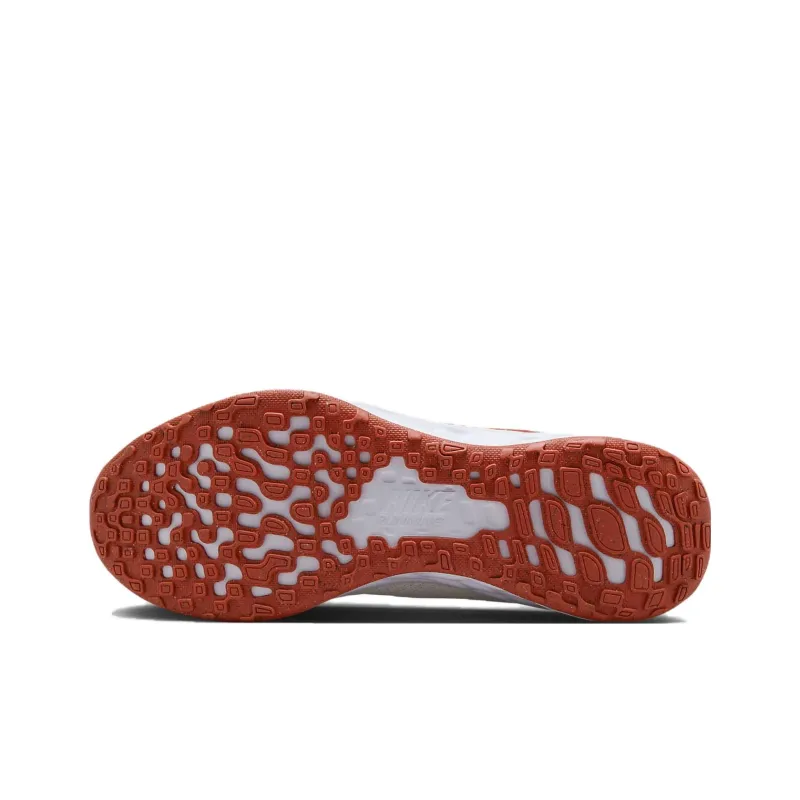 Nike REVOLUTION 6 Cushioning And Breathable Low Top Kids' Running Shoes Red White Unisex-4