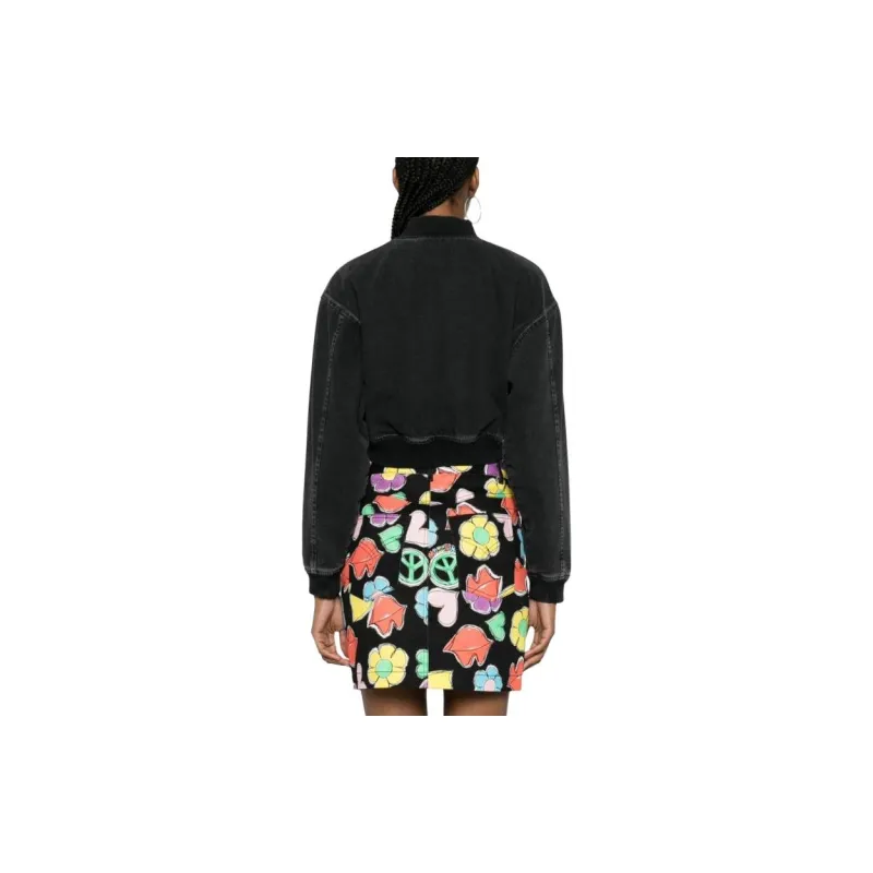 MOSCHINO Denim Bomber Jacket-2