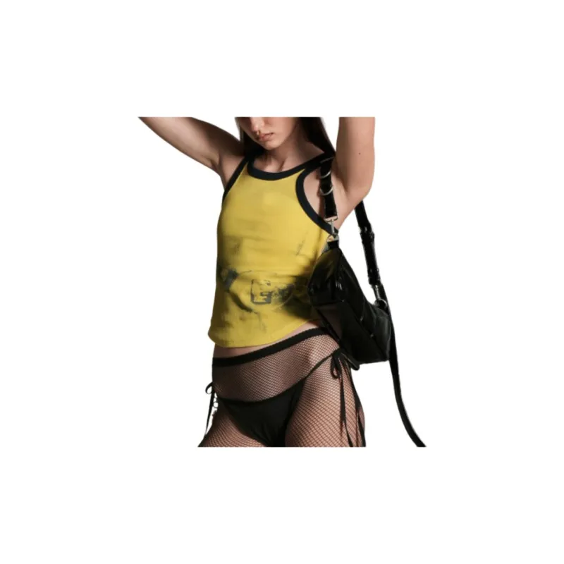 GRAILZ Tank Tops Women's Yellow-3